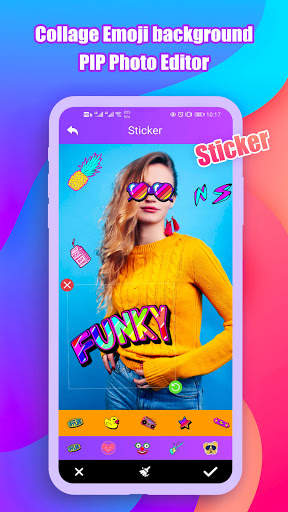 Collage Emoji background PIP Photo Editor screenshot 3