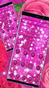 Sparkle Pink Glitter Launcher Theme screenshot 3