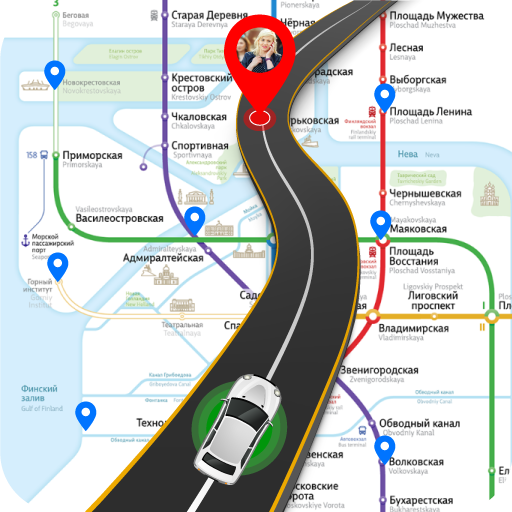 GPS Route Finder أيقونة
