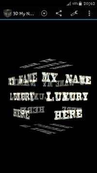 3D My Name Deluxe Wallpaper screenshot 2
