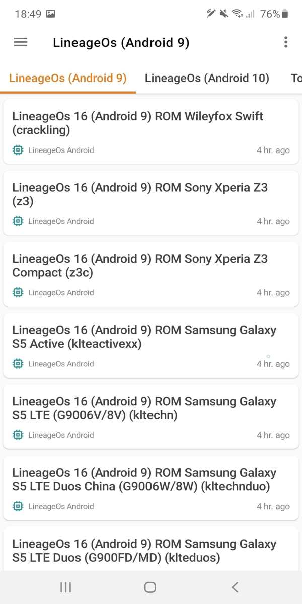 LineageOs Android Roms screenshot 4