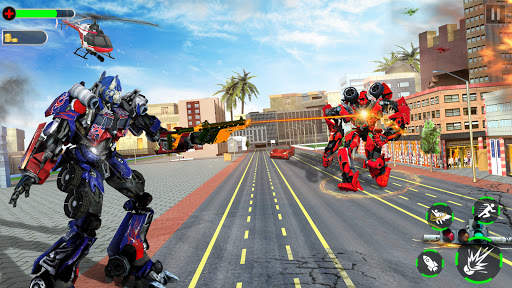 Robot Helicopter Gunship Strike 3D: Robot Games 3D screenshot 4