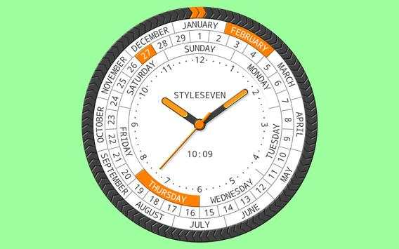 Advanced Analog Clock-7 स्क्रीनशॉट 10