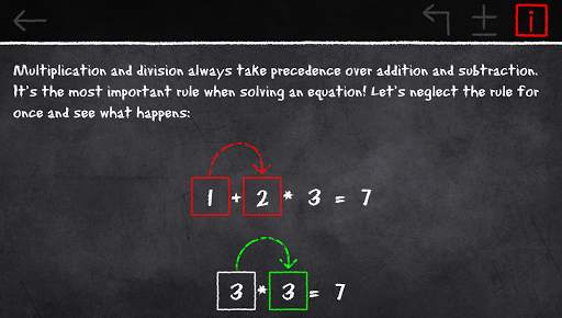 x=1: Learn to solve equations screenshot 4