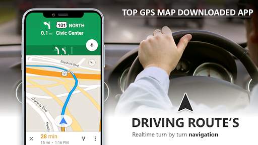 GPS Navigasi Hidup Peta - Rute, jalan Peta Arah screenshot 1