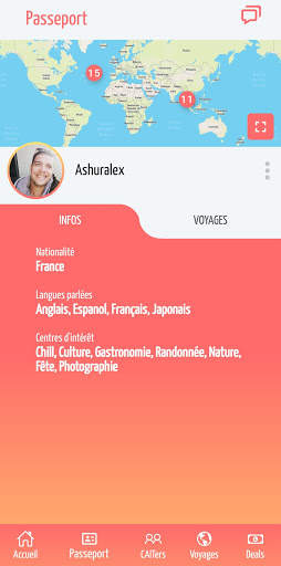 CAIT Réseau social voyageurs screenshot 4