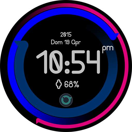 Digital Circle Watch Face screenshot 4
