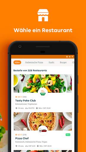 Just Eat Schweiz - Essen online bestellen screenshot 2
