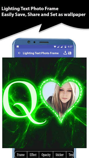 Lighting Text Photo Frame screenshot 4