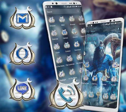 Angry Shiva Launcher Theme screenshot 1