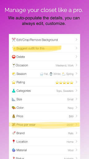 Pureple Outfit Planner screenshot 5