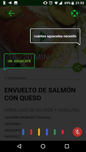 CookTalk - Asistente de voz para cocinar screenshot 4