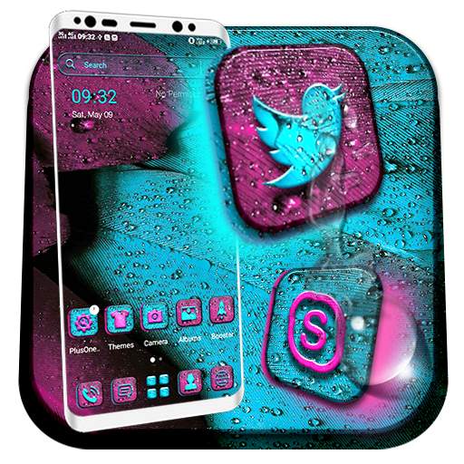 Feather Water Drop Launcher Theme 1.0.1