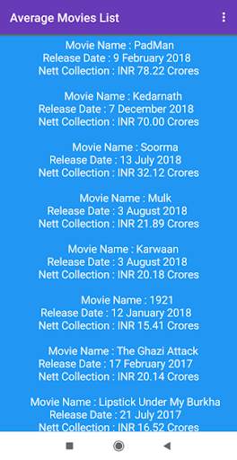 Bollywood Movies Box Office 4 تصوير الشاشة