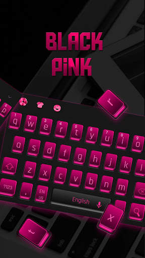 Fashion Black Pink Keyboard screenshot 2