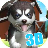 3D Cute Husky Live Wallpaper theme logo