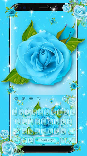 Papan Kekunci Biru Rose screenshot 1