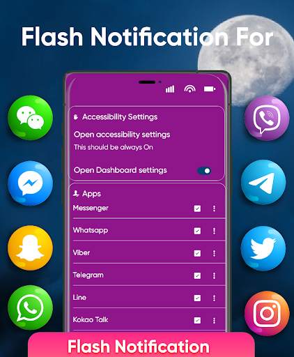 Flashlight on Call & SMS Flash Alerts Notification screenshot 6