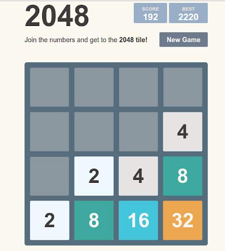 2048 Game screenshot 2