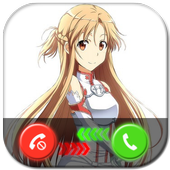 Fake Video Call Asuna - Prank Calling App icon