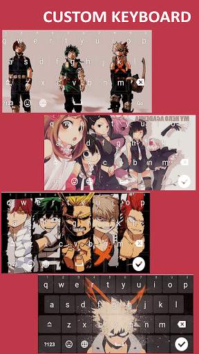 Anime Keyboard Theme MHA screenshot 2