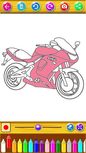 Mewarnai Motor Ninja screenshot 4
