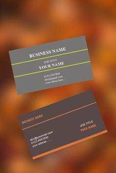 Business visiting card screenshot 3