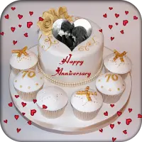 Name Photo On Anniversary Cake on 9Apps