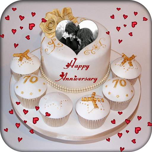 Name Photo On Anniversary Cake 3.0