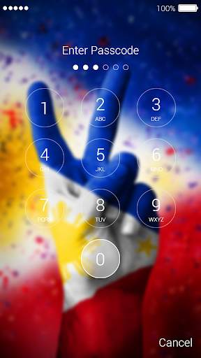 Philippines Flag Lock Screen 2 تصوير الشاشة