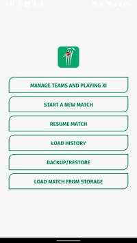 Cricket Scorer screenshot 1