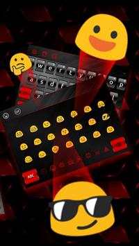 Thème de clavier 3D rouge noir screenshot 3