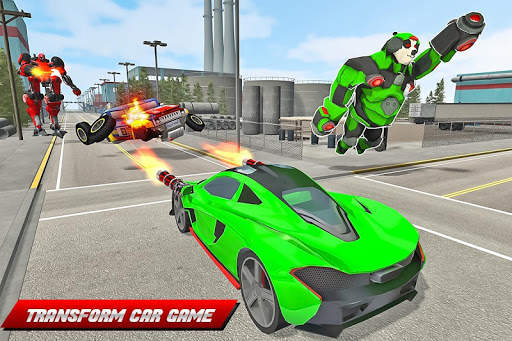 Panda Robot Helicopter Transform Battle Games screenshot 11