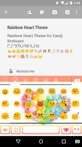 Rainbow Heart Emoji Keyboard screenshot 3