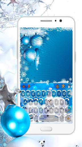 ثيم لوحة المفاتيح Blue Christmas1 1 تصوير الشاشة