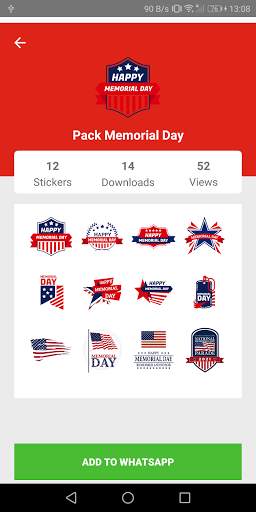 🇺🇸USA Stickers for WhatsApp (WAStickerApps) 🇺🇸 screenshot 5