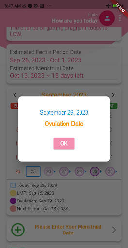 Ovulation Estimator Plus screenshot 4