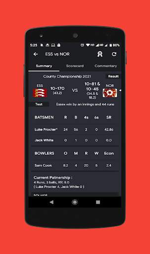 Live Cricket TV: Live Cricket Score screenshot 1
