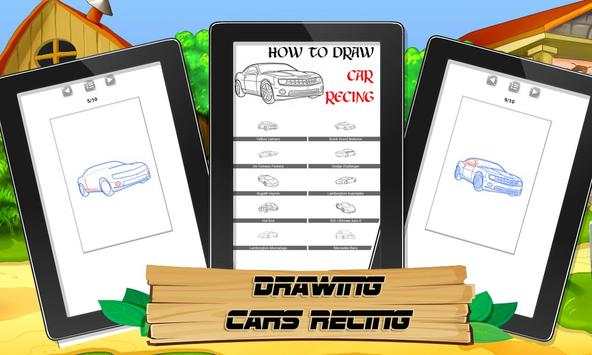 How To Draw Car Racing screenshot 1