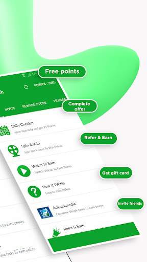 Points Cash -Free money Cash & gifts cards Rewards screenshot 2