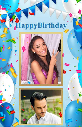 Birthday photo collage (frame) screenshot 1