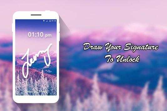 Signature Lock Screen screenshot 4