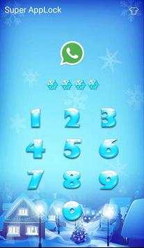 AppLock theme snow sky screen screenshot 3