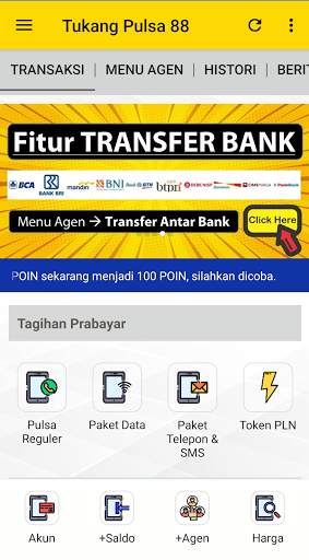 Tukang Pulsa 88 - Aplikasi Pulsa screenshot 1