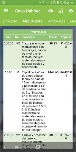 Calculadora Materiales de Construcción 3 تصوير الشاشة