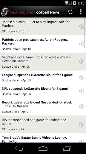 New England Football News screenshot 1