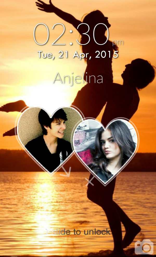 Couple Photo Lock Screen screenshot 4