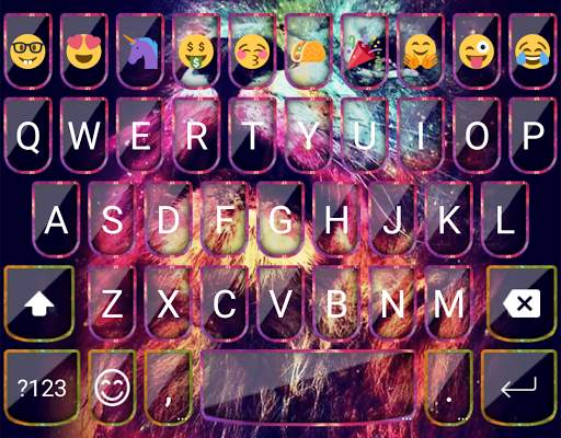 Galaxy Lion King Emoji Keyboard स्क्रीनशॉट 6