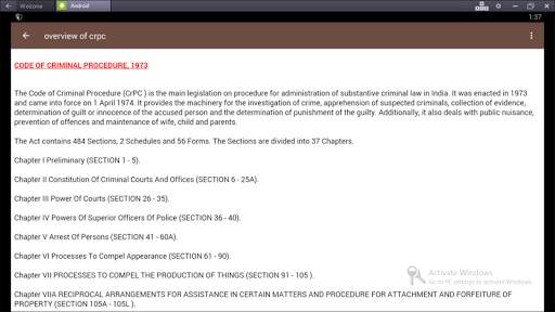 Criminal procedure code (Crpc) скриншот 2