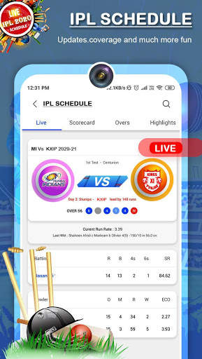 IPL 2021 - Cricket Live Line screenshot 3